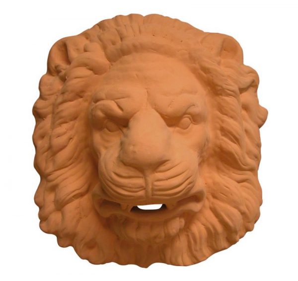 surtidor cabeza leon ceramica