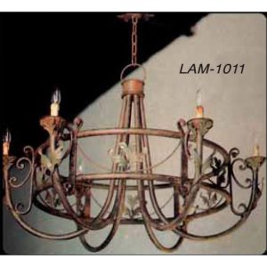 Lampara-techo-forja-6-luces-1011